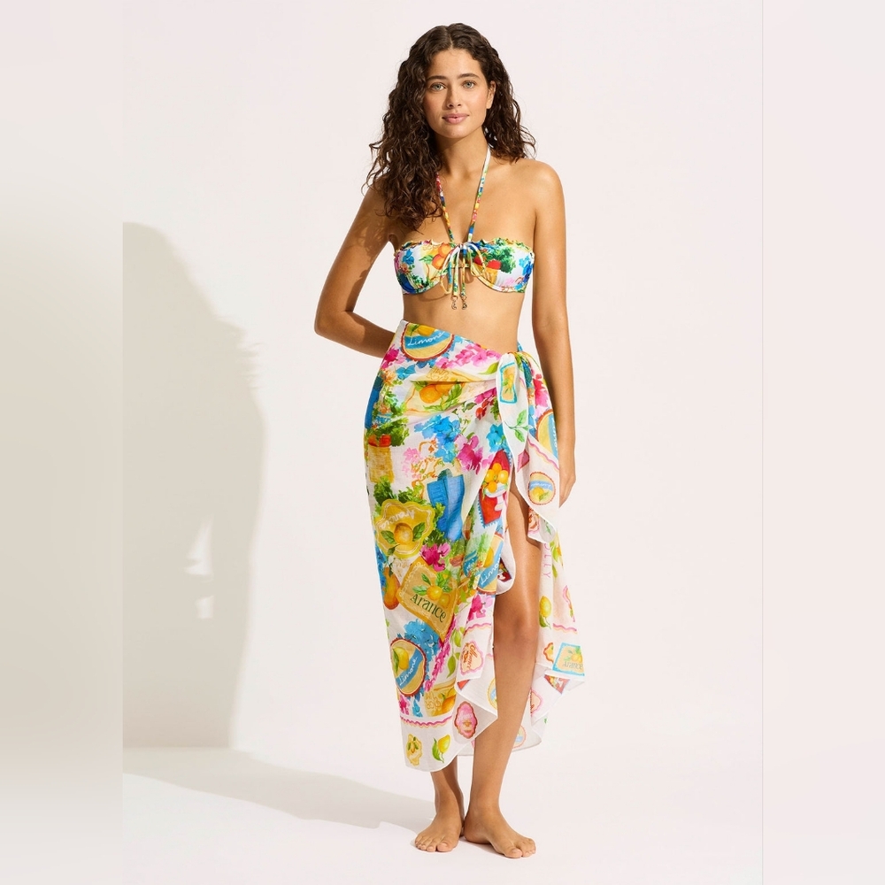Seafolly Colorful Italy Inspired Ciao Bella Sarong Swimwear Beach